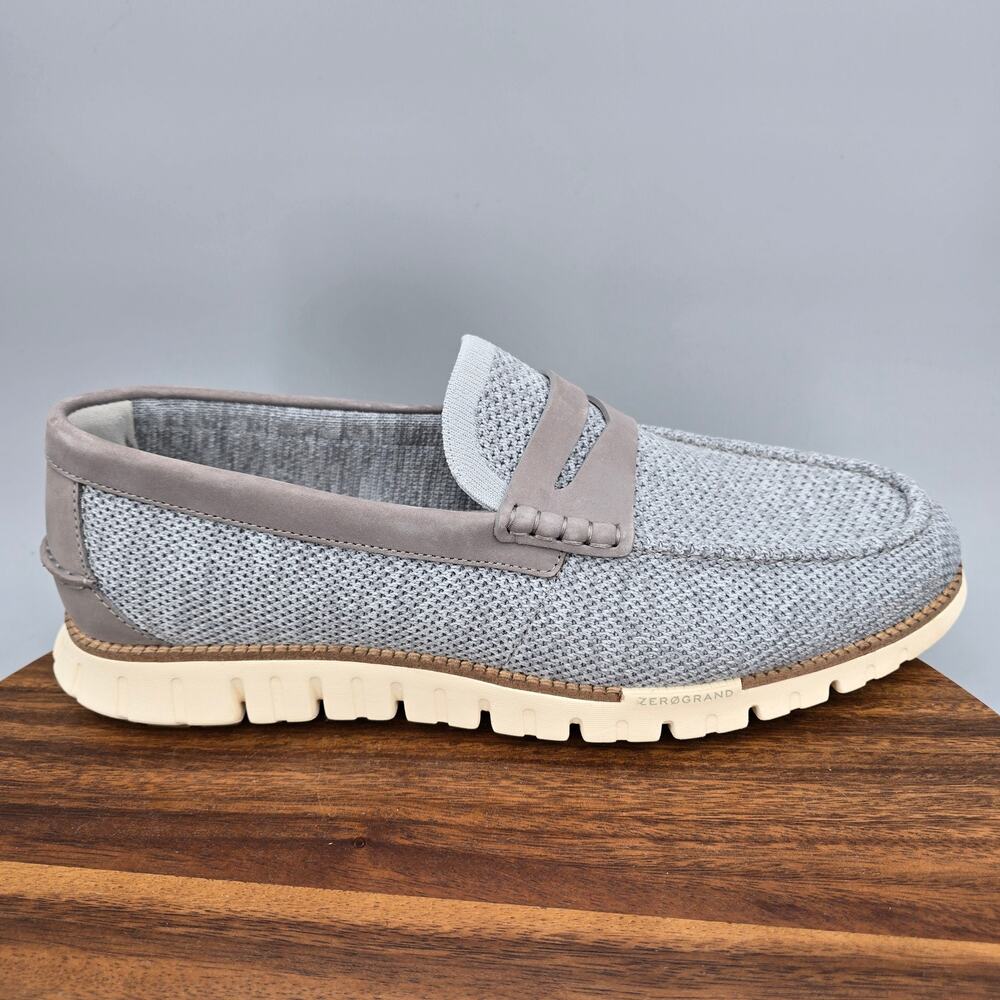 Cole Haan Zerogrand Remastered Penny Loafers Mens 12 M Gray Stitchlite Shoes